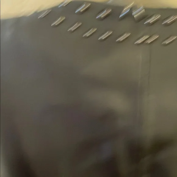 Black Studded Leather Jacket - Picture 5 of 9